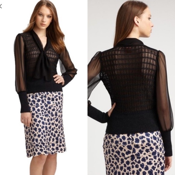Tory Burch MERI Leopard Print Skirt 12 - Picture 1 of 12
